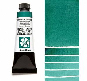 Farba akwarelowa Daniel Smith 105 Ultramarine Turquoise extra fine watercolours seria 1 15 ml
